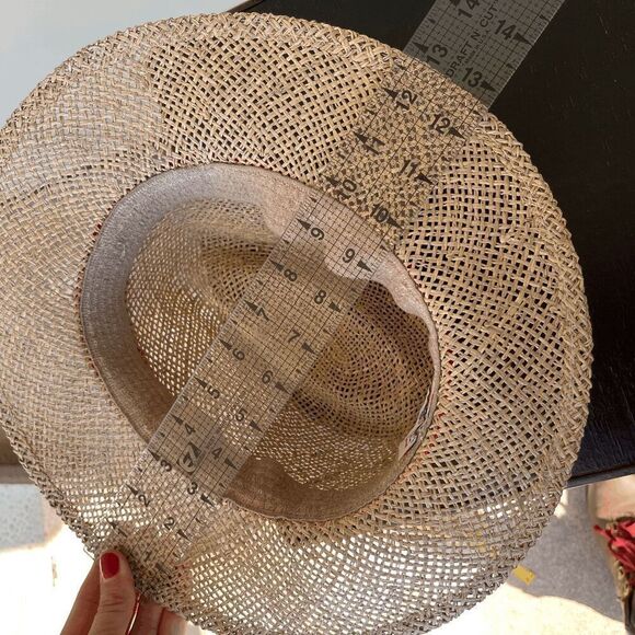 VTG Panama Style Sun Hat Open Weave Summer Hat Resort Unisex USA main image 10